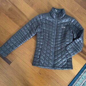 The North Face Gray Quilted Puffer Jacket